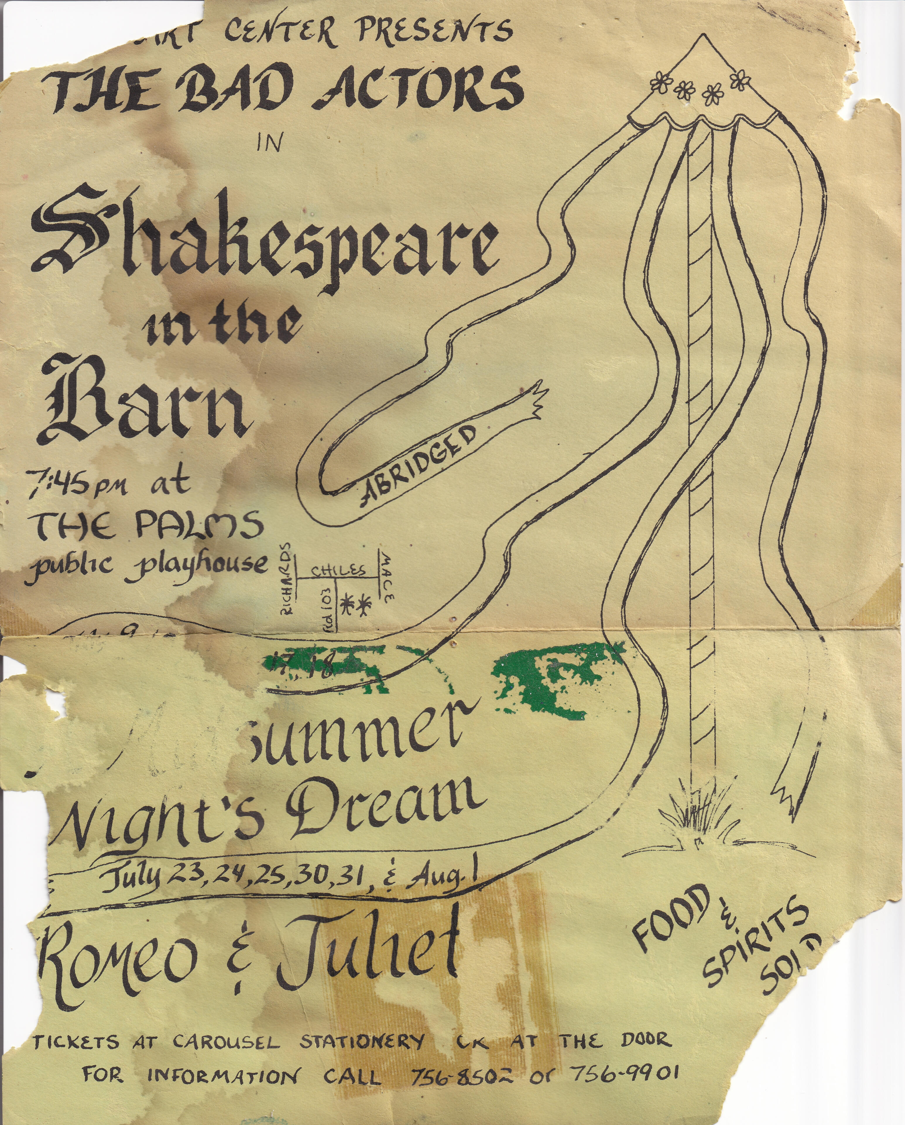 Shakespeare in the Park article in the Davis Enterprise